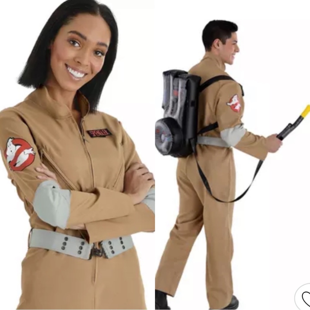 Tan Ghostbuster-Inspired Jumpsuit